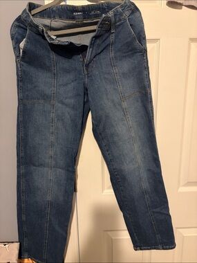 Old Navy Blue Cropped Straight-Leg Women's Jeans